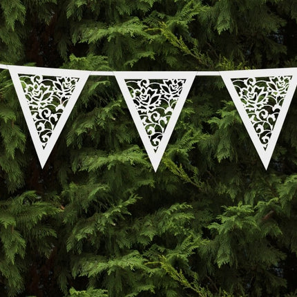 Witte Slingers Doorzichtig 3m van Partydeco koop je bij Partywinkel