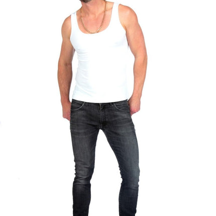 Witte Tanktop Heren van Wilbers & Wilbers koop je bij Partywinkel