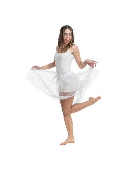 Witte Tule Rok Met Glitters Dames van CHAKS koop je bij Partywinkel