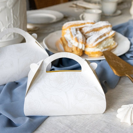 Witte Uitdeelbox Pareltakken 16cm van Partydeco koop je bij Partywinkel