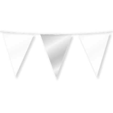 Witte Zilveren Slinger Metallic 10m van Paper Dreams koop je bij Partywinkel