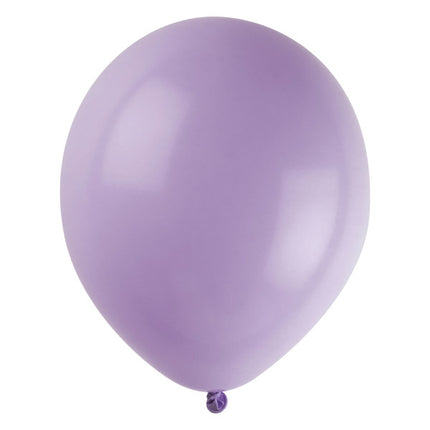 Globos de color lavanda, 30 cm, 50 unidades