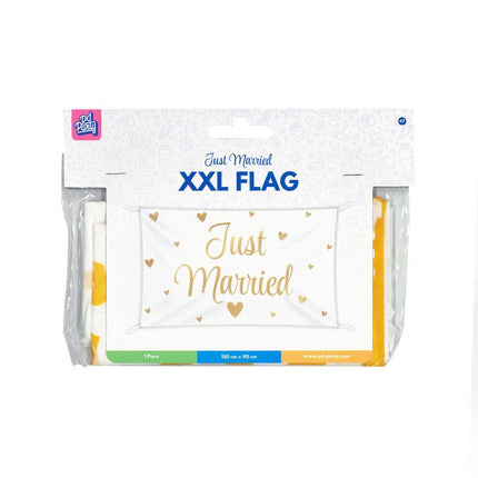 Bandera de Boda Just Married Xxl 1.5m