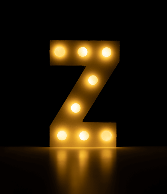 Z Licht Letter 16,5cm van Paper Dreams koop je bij Partywinkel