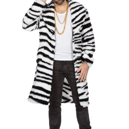 Zebra Bontjas Heren Lang van Wilbers & Wilbers koop je bij Partywinkel