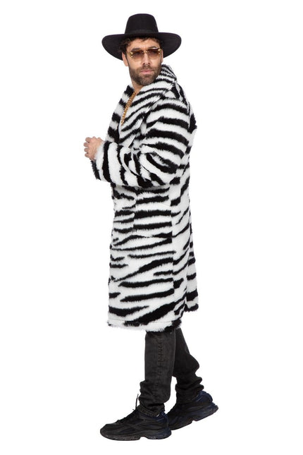 Zebra Bontjas Heren Lang van Wilbers & Wilbers koop je bij Partywinkel