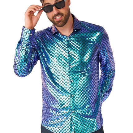 Zeemeermin Disco Overhemd Heren OppoSuits van OppoSuits koop je bij Partywinkel