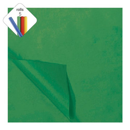 Papel de vellón de seda verde Navidad 50x70cm
