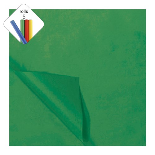 Papel de vellón de seda verde Navidad 50x70cm