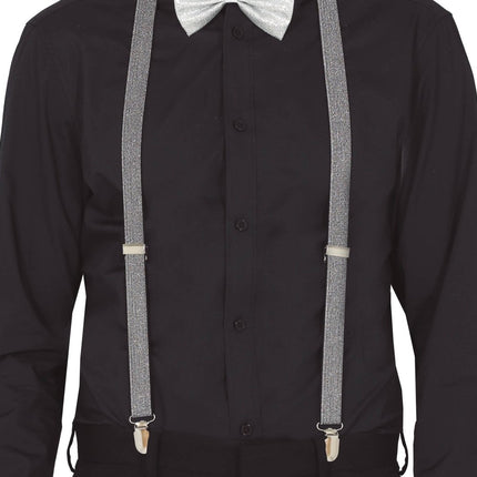 Zilveren Bretels Glitter van Fiestas Guirca koop je bij Partywinkel