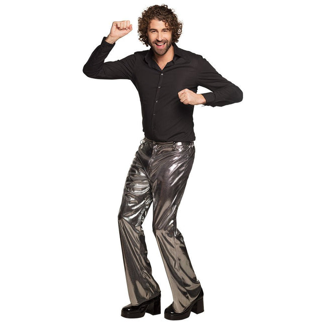 Zilveren Disco Broek M/L van Boland koop je bij Partywinkel