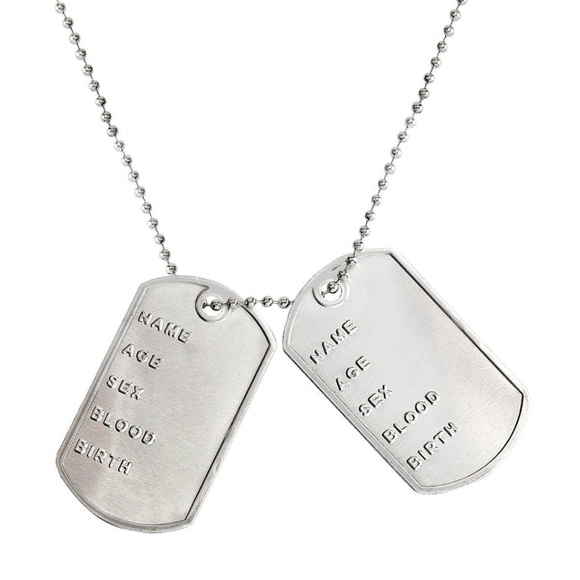 Zilveren Ketting Dog Tag van Widmann koop je bij Partywinkel