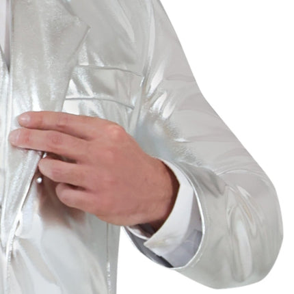 Zilveren Kostuum Heren - Partywinkel - 8434077860953