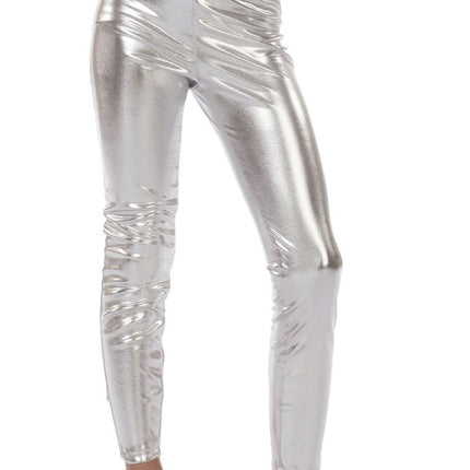 Zilveren Legging Metallic van Wilbers & Wilbers koop je bij Partywinkel