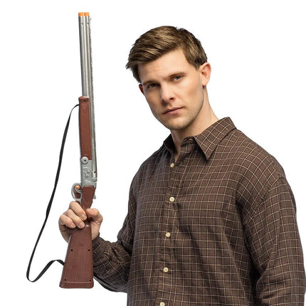 Zilveren Nep Pistool Ranger 68cm van Boland koop je bij Partywinkel