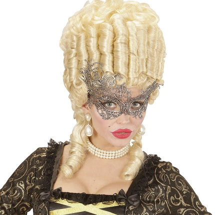 Zilveren Oogmasker Kant van Widmann koop je bij Partywinkel