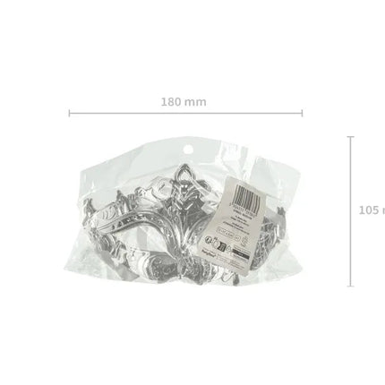 Zilveren Oogmasker Venetiaans van Partydeco koop je bij Partywinkel