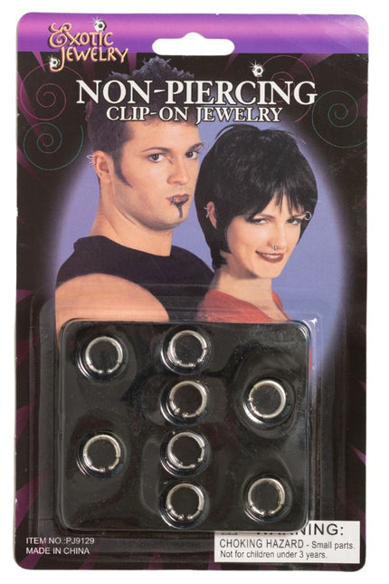 Zilveren Oorbellen 12st van Partychimp koop je bij Partywinkel