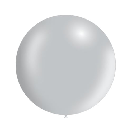 Zilveren Reuze Ballon Metallic 60cm - Partywinkel - 8436540877987