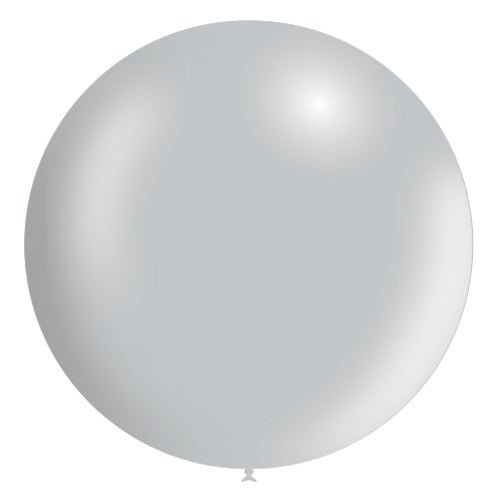 Zilveren Reuze Ballon XL Metallic 91cm - Partywinkel - 8436540870933