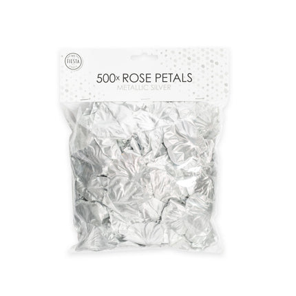 Zilveren Rozenblaadjes Metalic 500st van WeFiesta koop je bij Partywinkel