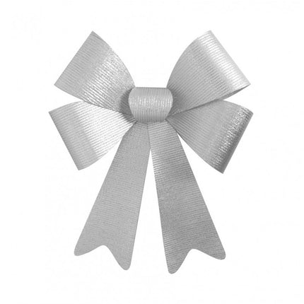 Zilveren Strik Glitters Strepen 50cm van CHAKS koop je bij Partywinkel