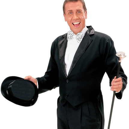 Zilveren Strik Pailletten Met Licht van Widmann koop je bij Partywinkel