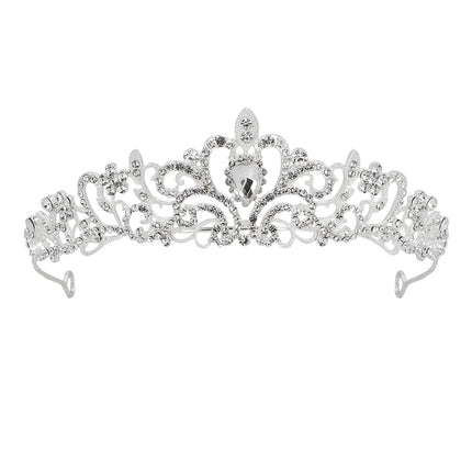 Zilveren Tiara Metaal van Boland koop je bij Partywinkel