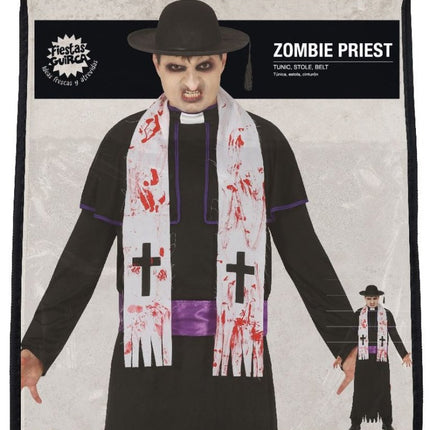 Zombie Priester Halloween Kostuum Heren L van Fiestas Guirca koop je bij Partywinkel