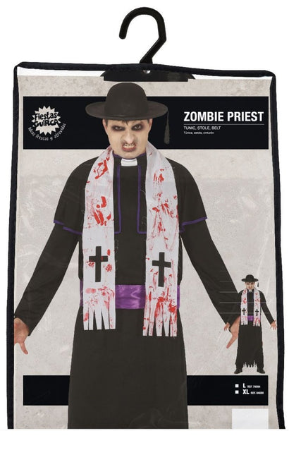 Zombie Priester Halloween Kostuum Heren L van Fiestas Guirca koop je bij Partywinkel