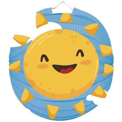 Zon Lampion 23cm van Haza Witbaard koop je bij Partywinkel