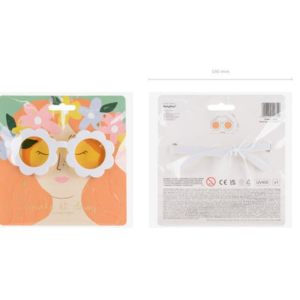 Zonnebril Bloem van Partydeco koop je bij Partywinkel