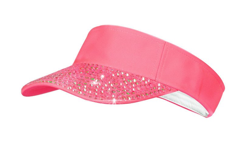 Zonneklep met steentjes - Partywinkel - 8720059060962