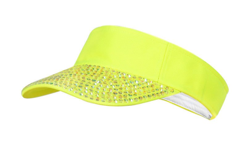 Zonneklep met steentjes - Partywinkel - 8720059061426