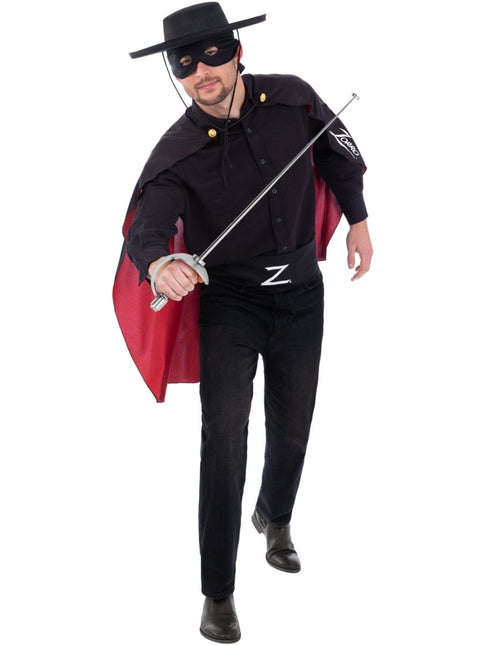 Zorro Accessoire Kit Volwassenen van Smiffys koop je bij Partywinkel