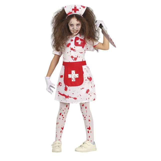 Zuster Halloween Kostuum Meisje Bloed van Fiestas Guirca koop je bij Partywinkel