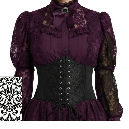 Zwart Corset Glanzend van Fiestas Guirca koop je bij Partywinkel