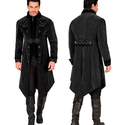 Zwart Fluwelen Gothic Jas Heren van Widmann koop je bij Partywinkel