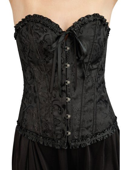 Zwart Gothic Korset Dames van CHAKS koop je bij Partywinkel