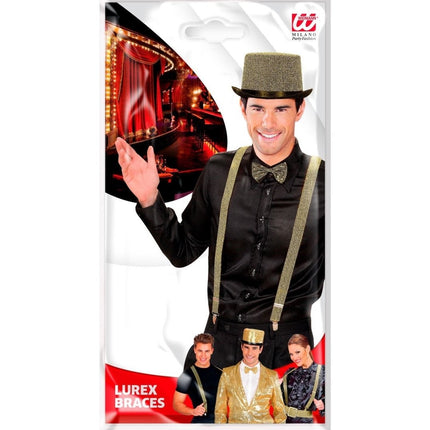 Zwart Gouden Bretels Glitter van Widmann koop je bij Partywinkel