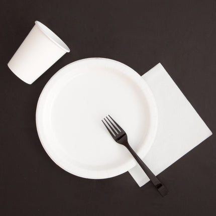 Zwart Tafelkleed Rond 2,13m van Unique koop je bij Partywinkel