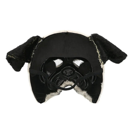 Zwart Witte Masker Mops Hond van Boland koop je bij Partywinkel