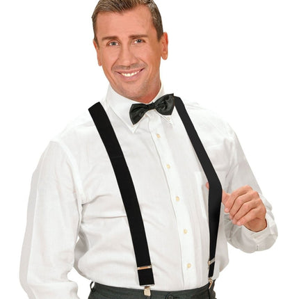 Zwart Zilveren Bretels van Widmann koop je bij Partywinkel