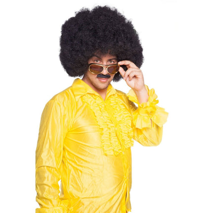 Zwarte Afro Pruik XL van Folat koop je bij Partywinkel