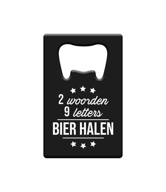 Zwarte Bieropener Bier Halen - Partywinkel - 8716764232503
