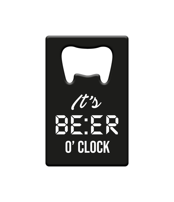 Zwarte Bieropener Bier O'Clock - Partywinkel - 8716764232473