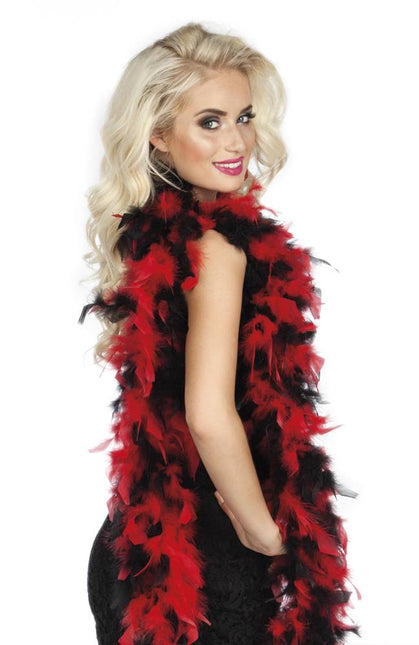 Zwarte Boa met Rood 1,8m van Boland koop je bij Partywinkel