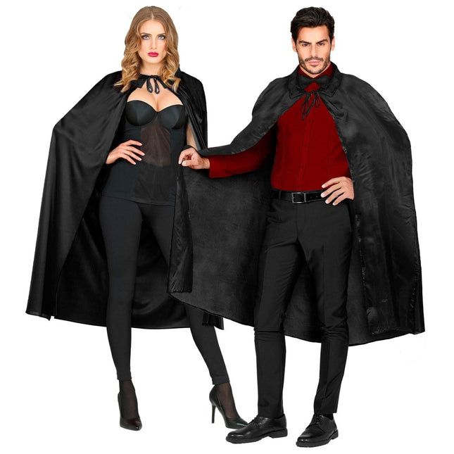Zwarte Cape 1,36m van Widmann koop je bij Partywinkel
