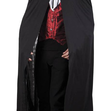 Zwarte Cape Vampier 1,8m van Boland koop je bij Partywinkel