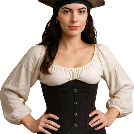 Zwarte Corset Dames Kant van Fiestas Guirca koop je bij Partywinkel
